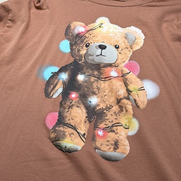 Urban Outfitters: Teddy Bear Holiday Sweatshirt Oversized - Picture 3 of 7